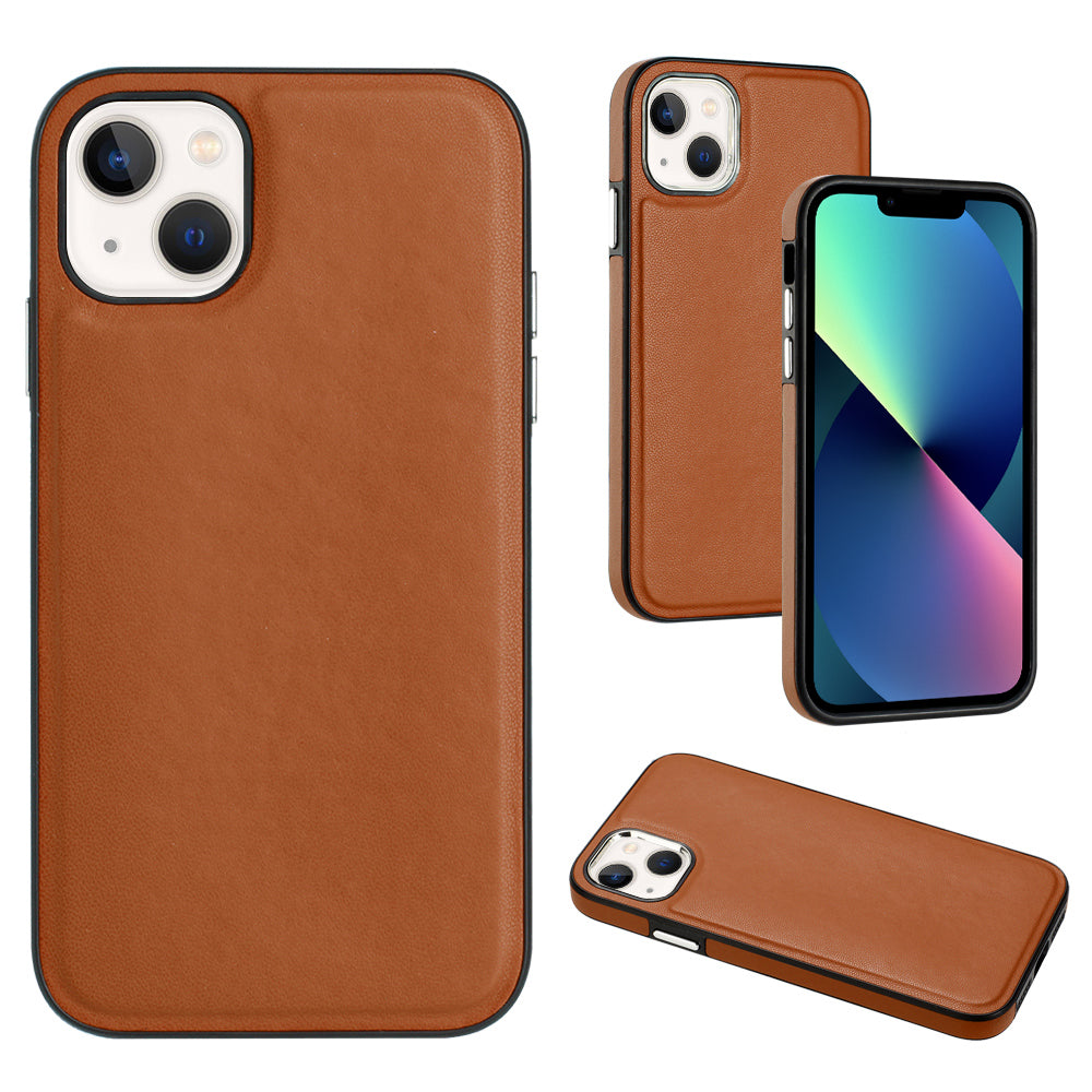 YB Leather Coating Series-6 For iPhone 13 PU Leather TPU Shell Shock-absorbing Cell Phone Case YB Leather Coating Series-6 For iPhone 13 PU Leather TPU Shell Shock-absorbing Cell Phone Case